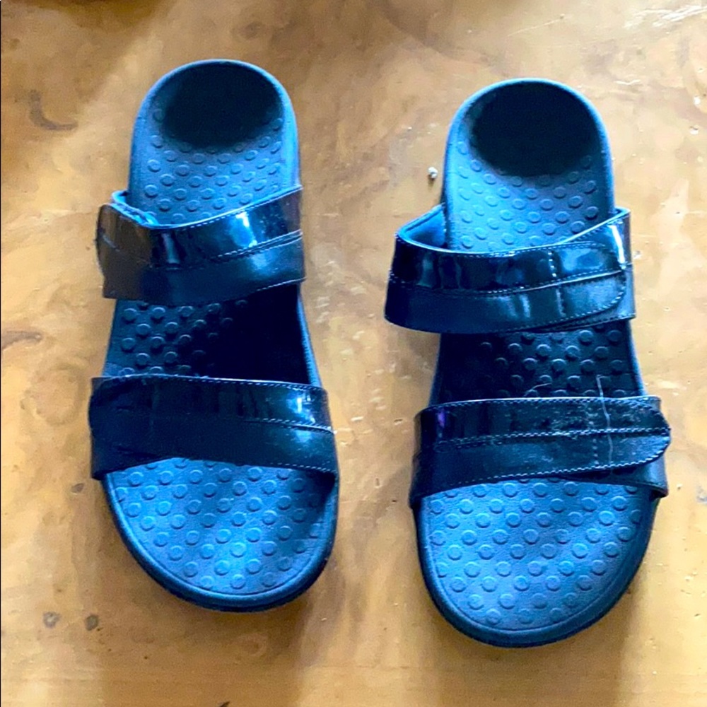 Blue Velcro sandals